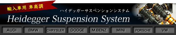 【輸入車用車庫調】ハイデッガーサスペンションシステム